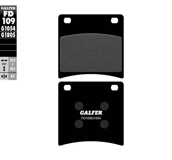 GALFER Bremsbeläge & Bremsbacken für SUZUKI GSX 600 F 1989-1997