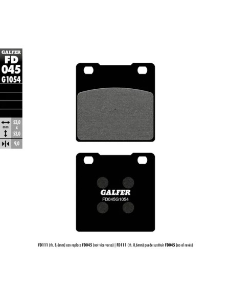 GALFER Bremsbeläge & Bremsbacken für SUZUKI GS 500 E 1989-2002