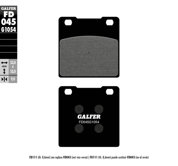GALFER Bremsbeläge & Bremsbacken für SUZUKI GS 500 E 1989-2002