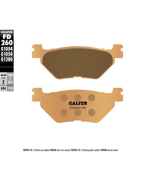 GALFER Bremsbeläge & Bremsbacken für YAMAHA XP 530 T-Max ABS 2012-2019