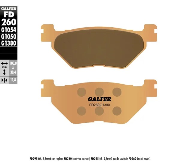 GALFER Bremsbeläge & Bremsbacken für YAMAHA XP 530 T-Max ABS 2012-2019
