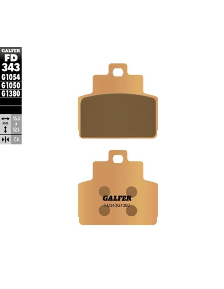 GALFER Bremsbeläge & Bremsbacken für VESPA GTS 300 I.E. 2009-2017