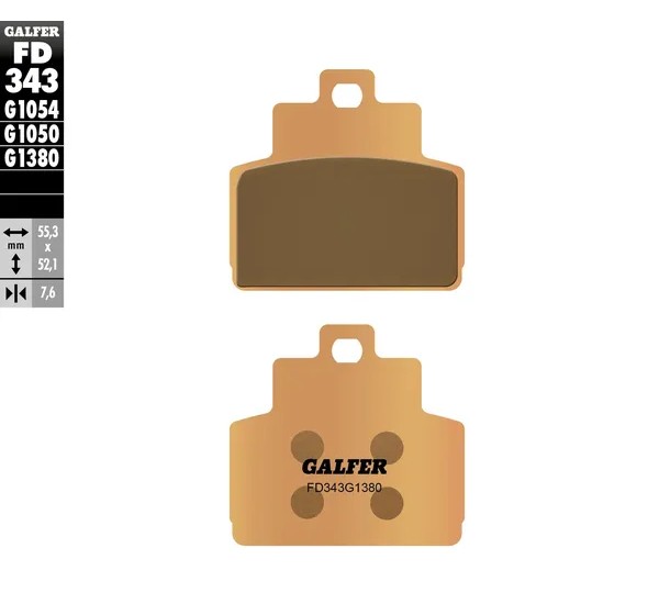 GALFER Bremsbeläge & Bremsbacken für VESPA GTS 300 I.E. 2009-2017