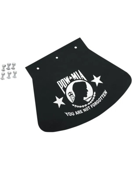 DRAG SPECIALTIES SEATS Schmutzfänger - MUD FLAP POW-MIA LARGE