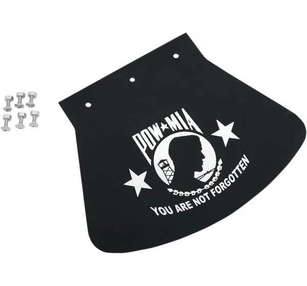 DRAG SPECIALTIES SEATS Schmutzfänger - MUD FLAP POW-MIA LARGE
