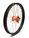 Elite MX-EN Rad, silberne Speichen