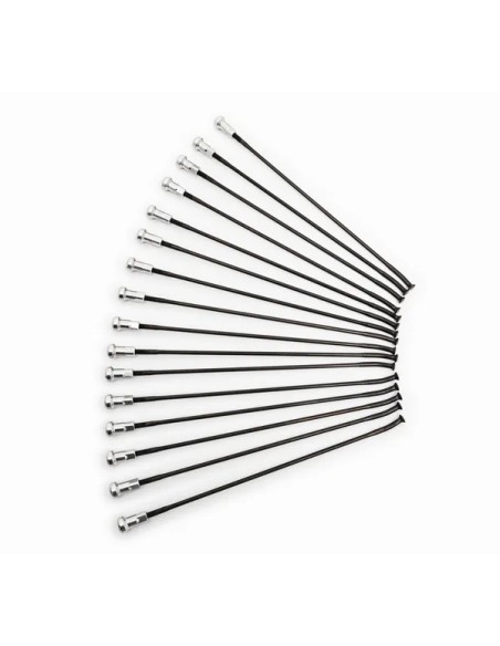 KITE Montagematerial & Zubehör - SPOKES 19 FR BK/SI 16PC