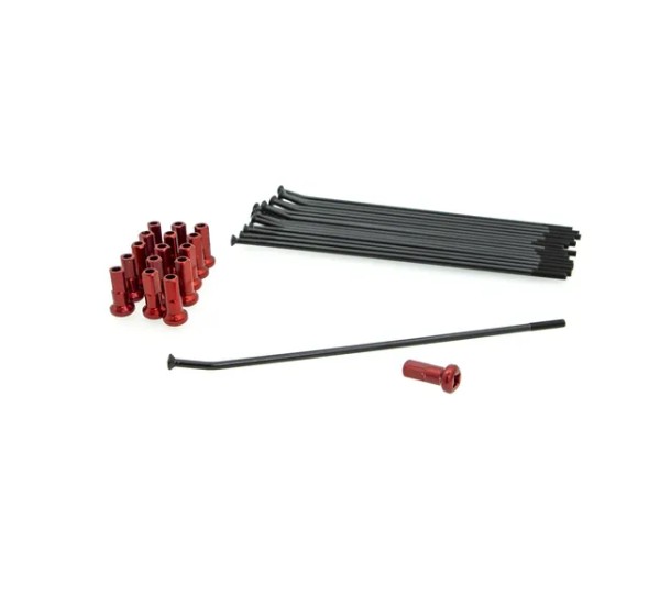 KITE Montagematerial & Zubehör - SPOKE KIT FR 14 BK/RD