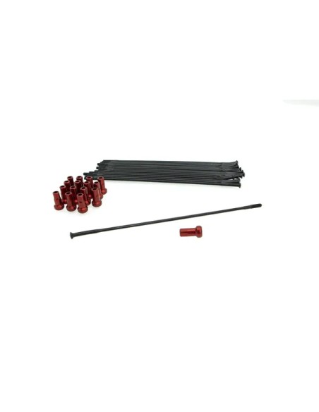 KITE Montagematerial & Zubehör - SPOKE KIT FR 19 BK/RD
