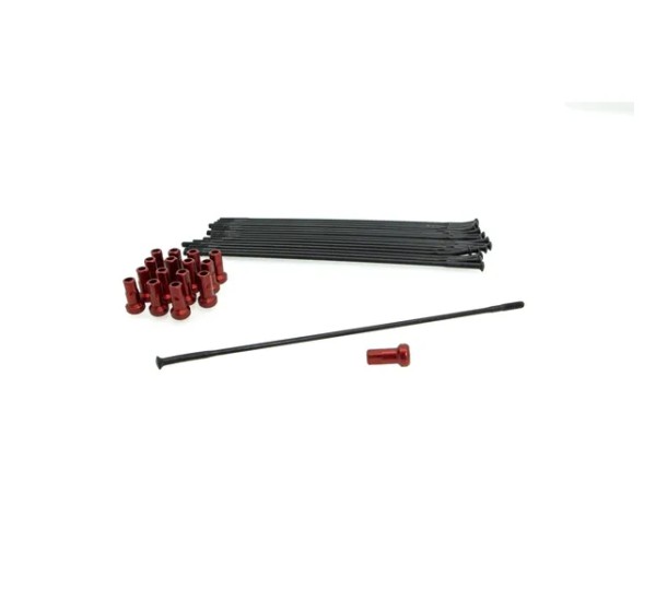 KITE Montagematerial & Zubehör - SPOKE KIT FR 19 BK/RD