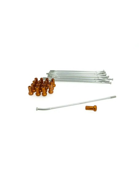 KITE Montagematerial & Zubehör - SPOKE KIT RR 16 SIL/OR