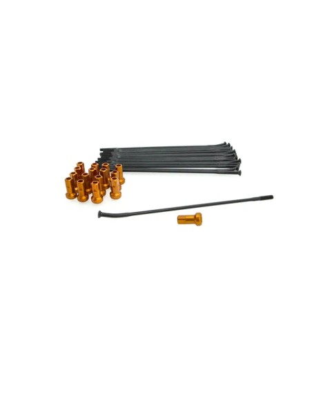 KITE Montagematerial & Zubehör - SPOKE KIT RR 16 BK/OR