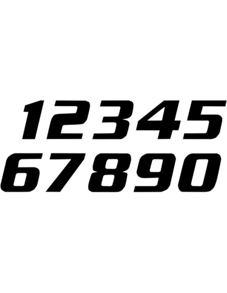 BLACKBIRD RACING Dekorsätze & Aufkleber - NUMBER 7 16x20CM BK