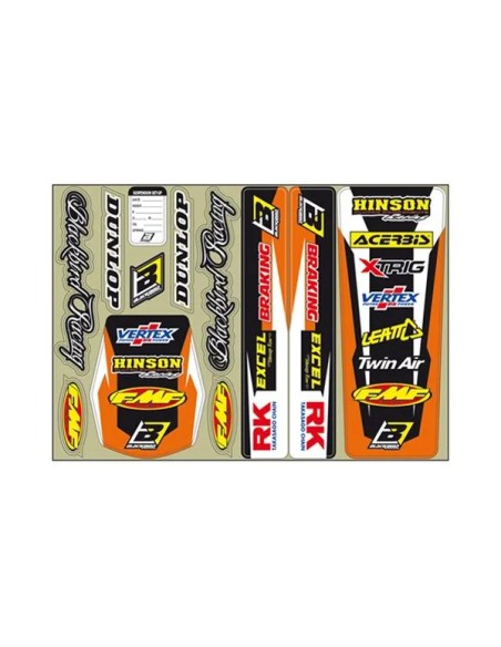 BLACKBIRD RACING Dekorsätze & Aufkleber - DECAL LOGO KIT OR