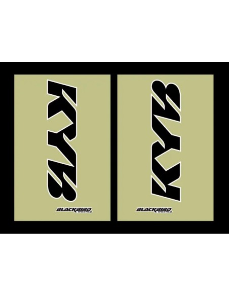 BLACKBIRD RACING Dekorsätze & Aufkleber - FORK STICKERS KYB BLK