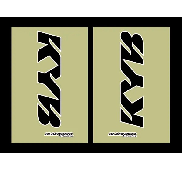 BLACKBIRD RACING Dekorsätze & Aufkleber - FORK STICKERS KYB BLK