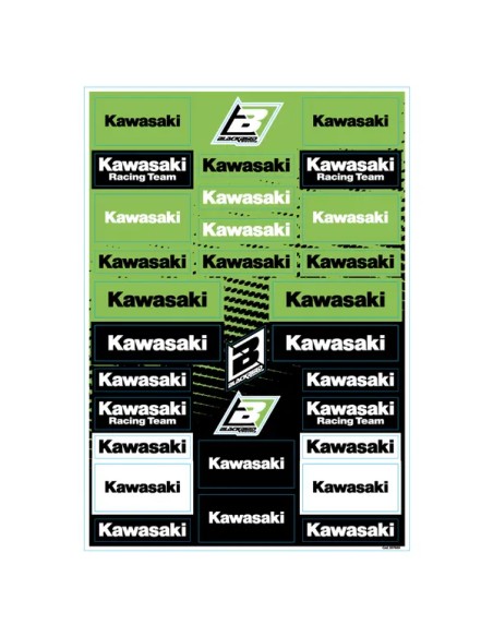 BLACKBIRD RACING Dekorsätze & Aufkleber - DECAL LOGO SHEET KAWASAKI