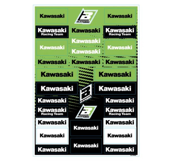 BLACKBIRD RACING Dekorsätze & Aufkleber - DECAL LOGO SHEET KAWASAKI