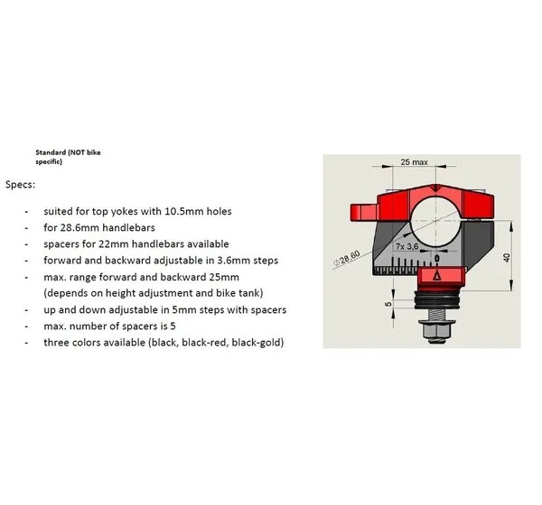 GILLES TOOLING Risers - Detailansicht