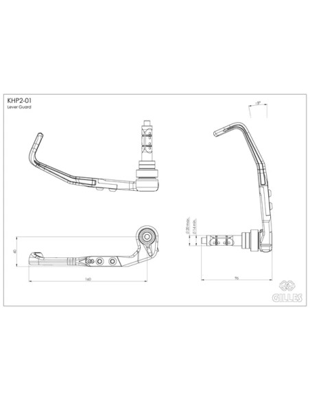 GILLES TOOLING Handprotektoren - Detailansicht