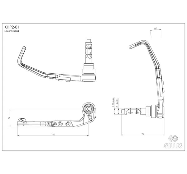 GILLES TOOLING Handprotektoren - Detailansicht