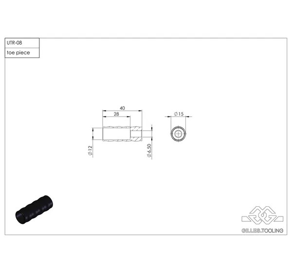 GILLES TOOLING Montagematerial & Zubehör - TOE PIECE SHIFT SIDE UTR-08-B