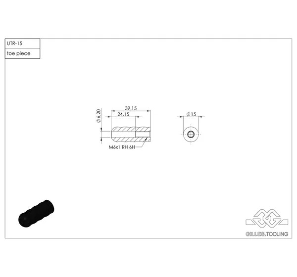 GILLES TOOLING Montagematerial & Zubehör - TOE PIECE SHIFT SIDE UTR-15-B