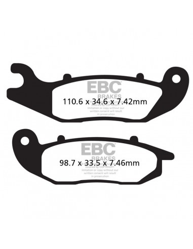 EBC BREMSBELAG FA-TT SERIE CARBONFASER