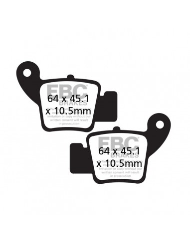 EBC BREMSBELAG FA-TT SERIE CARBONFASER