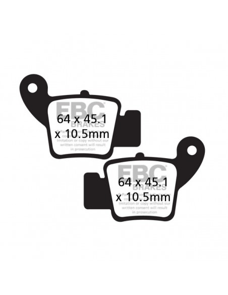 EBC BREMSBELAG FA-TT SERIE CARBONFASER