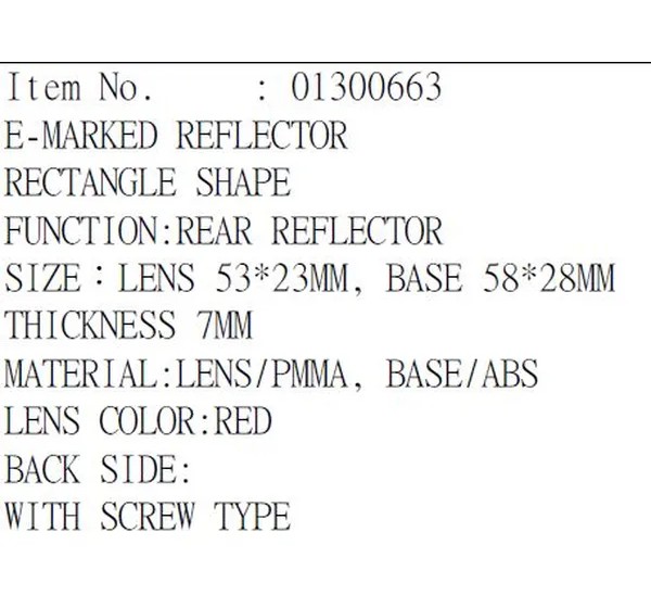 PARTS EUROPE Rück- und Bremslichter - Detailansicht