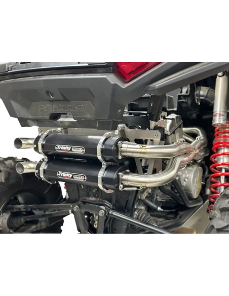 TRINITY RACING Komplettanlagen - EXHAUST DUAL STAINLESS XP1000