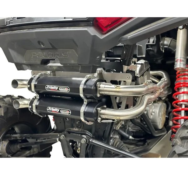 TRINITY RACING Komplettanlagen - EXHAUST DUAL STAINLESS XP1000