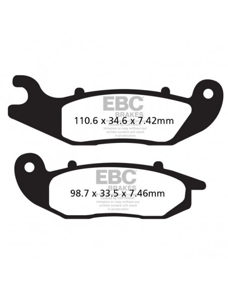 EBC BREMSBELAG FA-R SERIE SINTERMETALL