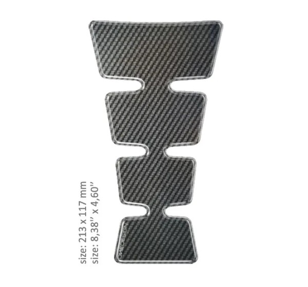 ONEDESIGN Tanks, Tankabdeckungen & -polster - TANK PAD UNI GOLD SHAPE CARBON