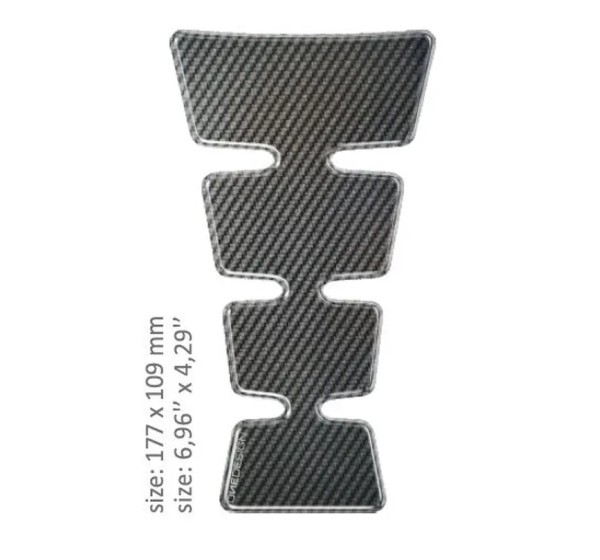 ONEDESIGN Tanks, Tankabdeckungen & -polster - TANK PAD GOLD SHAPE CARBON
