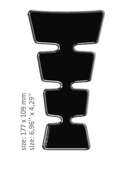 ONEDESIGN Tanks, Tankabdeckungen & -polster - TANK PAD GOLD SHAPE SEPARATED