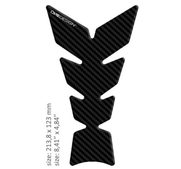 ONEDESIGN Tanks, Tankabdeckungen & -polster - TANK PAD MOON CARB BLACK SOFT