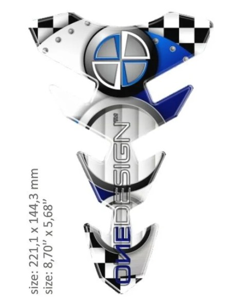ONEDESIGN Tanks, Tankabdeckungen & -polster - TANK PAD SLIM BMW LOGO