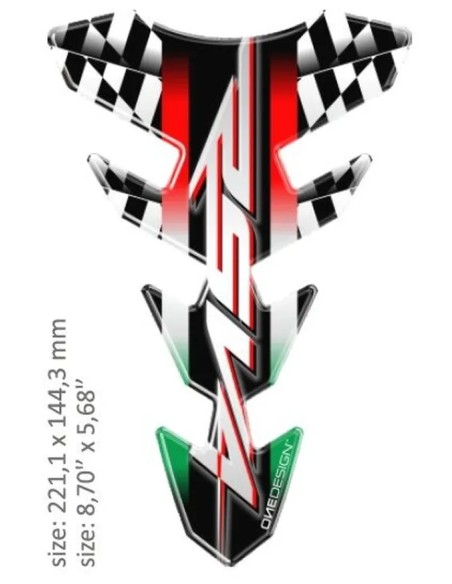 ONEDESIGN Tanks, Tankabdeckungen & -polster - TANK PAD SLIM APRILIA RSV4