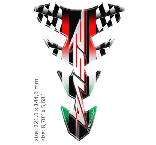 ONEDESIGN Tanks, Tankabdeckungen & -polster - TANK PAD SLIM APRILIA RSV4