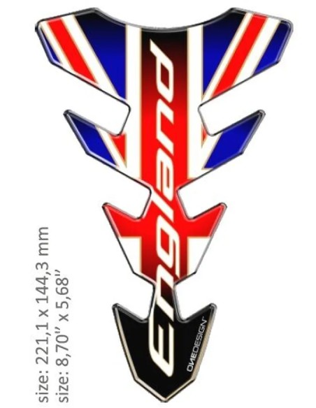 ONEDESIGN Tanks, Tankabdeckungen & -polster - TANK PAD SLIM ENGLAND FLAG