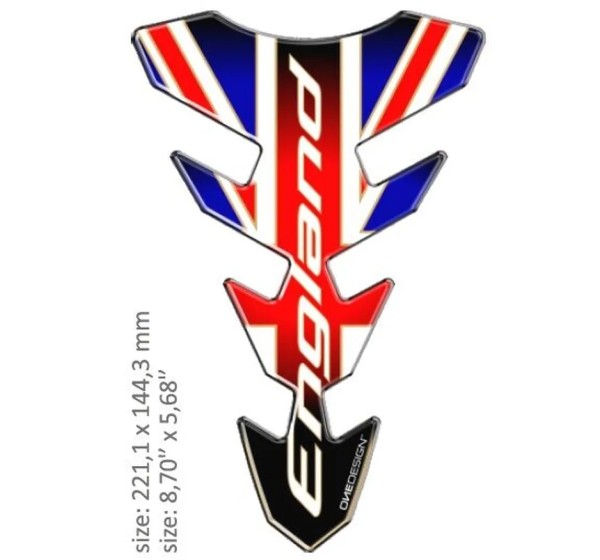 ONEDESIGN Tanks, Tankabdeckungen & -polster - TANK PAD SLIM ENGLAND FLAG
