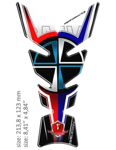 ONEDESIGN Tanks, Tankabdeckungen & -polster - TANK PAD MOON BMW LOGO