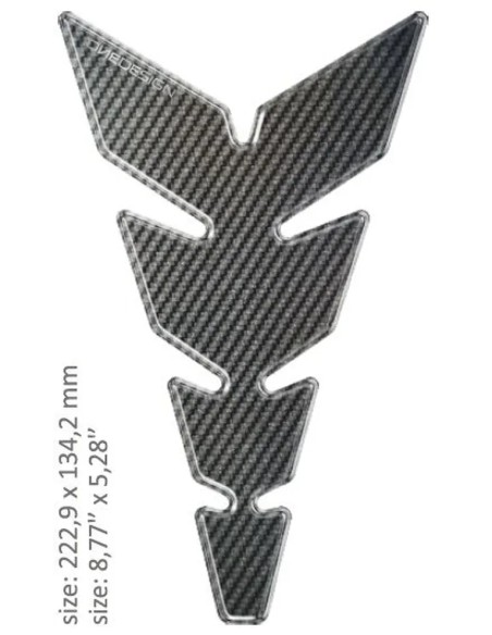 ONEDESIGN Tanks, Tankabdeckungen & -polster - TANK PAD MOON SLIM CARBON