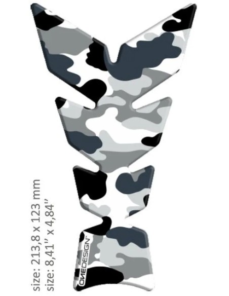 ONEDESIGN Tanks, Tankabdeckungen & -polster - TANK PAD MOON CMFLG ARTIC SOFT