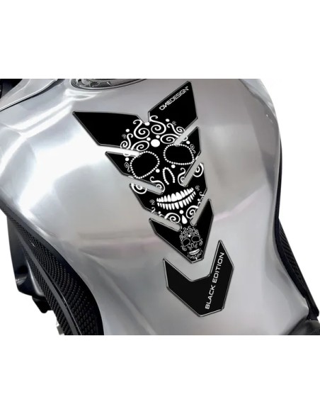 ONEDESIGN Tanks, Tankabdeckungen & -polster - TANKPAD BLACK EDITION WHITE
