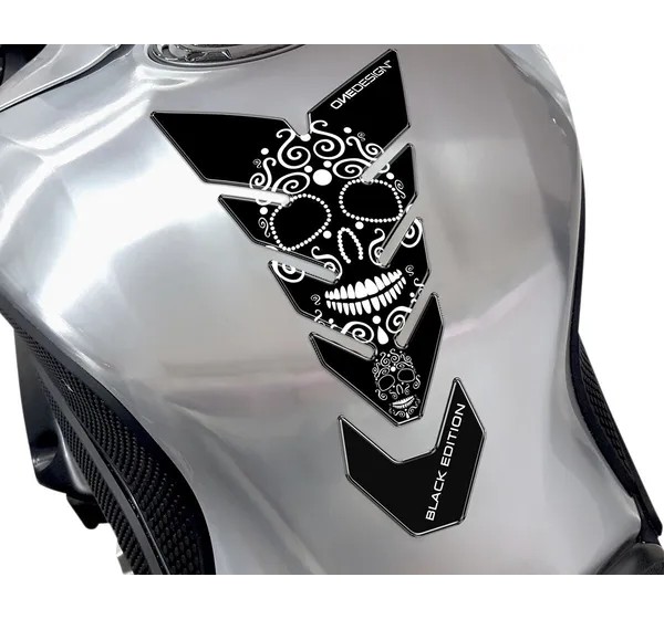 ONEDESIGN Tanks, Tankabdeckungen & -polster - TANKPAD BLACK EDITION WHITE