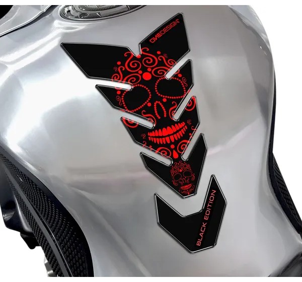 ONEDESIGN Tanks, Tankabdeckungen & -polster - TANKPAD BLACK EDITION RED