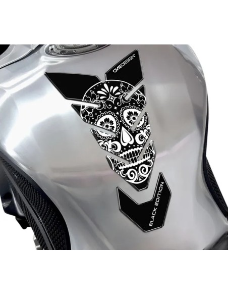 ONEDESIGN Tanks, Tankabdeckungen & -polster - TANKPAD BLACK EDITION SKULL4